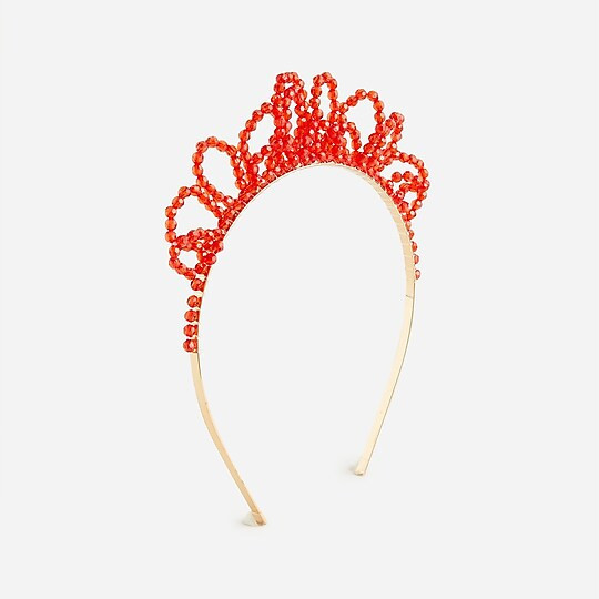 Girls' beaded tiara headband | J. Crew US