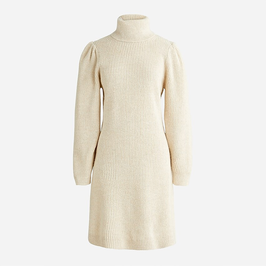 Puff-sleeve turtleneck sweater-dress | J. Crew US