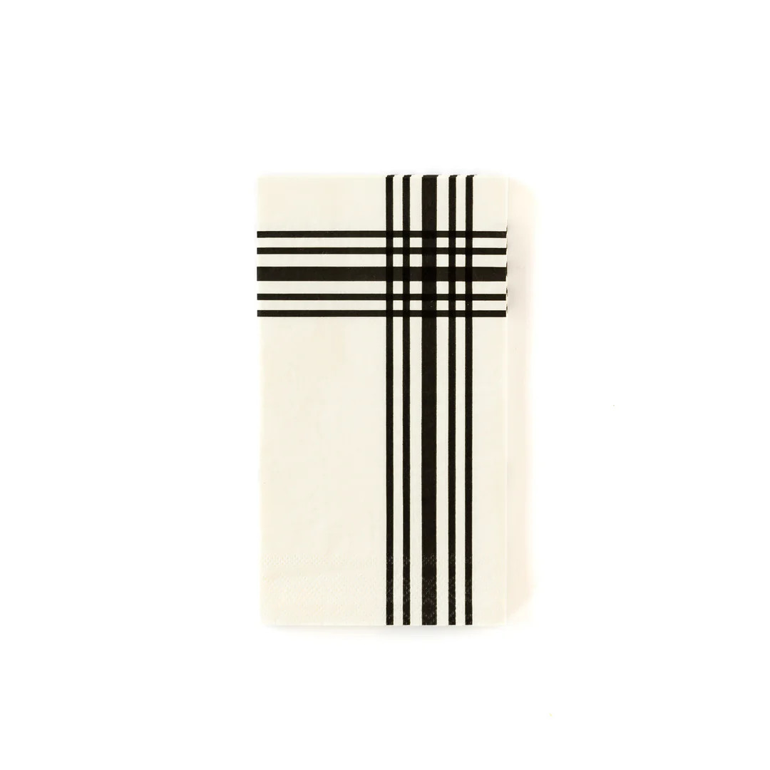 Gingham Farm Cream Plaid Dinner Napkins | My Mind's Eye