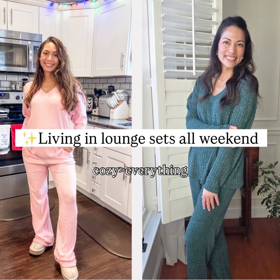 Weekend plans = living in lounge sets 🤍
Pink is having a moment right now (very Valentine’s), and green is forever a cozy neutral. These sets are soft, comfy, and perfect for slow weekends at home.
Wearing @shewin.official

