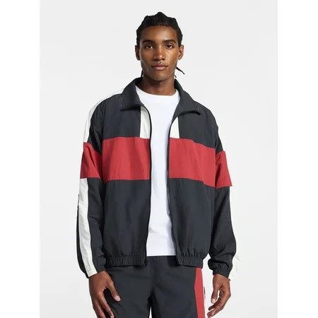 No Boundaries Windbreaker Jacket with Long Sleeves  Men s XS-4XLT | Walmart (US)