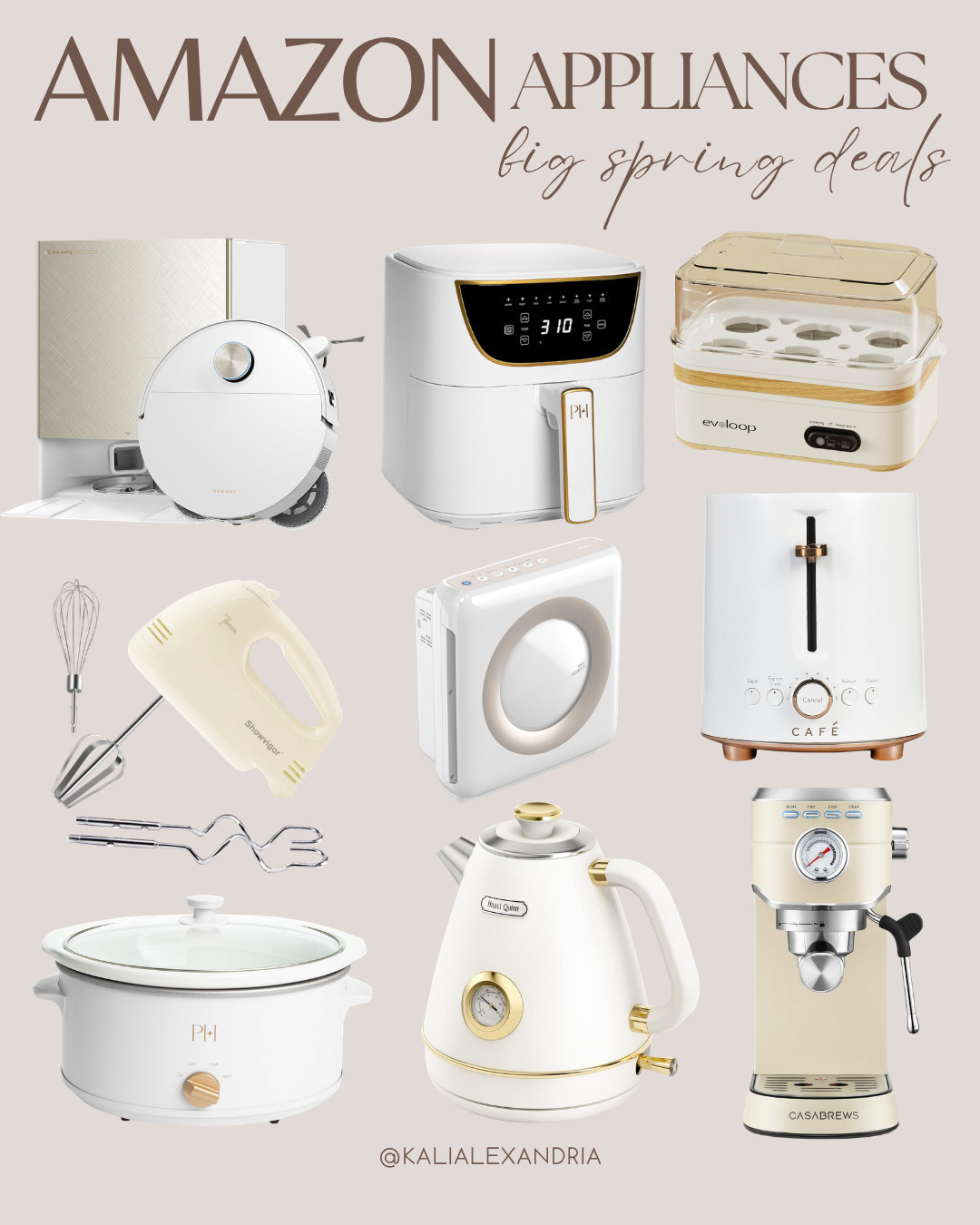 Amazon appliance deals 🤍 Kitchen + home upgrades for spring—air fryer, espresso machine, robot vacuum & more. These are such good finds!

// Amazon, Amazon Finds, Amazon Deals, Amazon Sale, Appliances, Kitchen Appliances, Amazon Home, Amazon Home Finds, Amazon Home Must Haves, Amazon Home Essentials, Amazon Kitchen, Amazon Kitchen Finds, Amazon Kitchen Must Haves, Amazon Gadgets, Amazon Spring 

 #LTKSeasonal #LTKHome #LTKSaleAlert