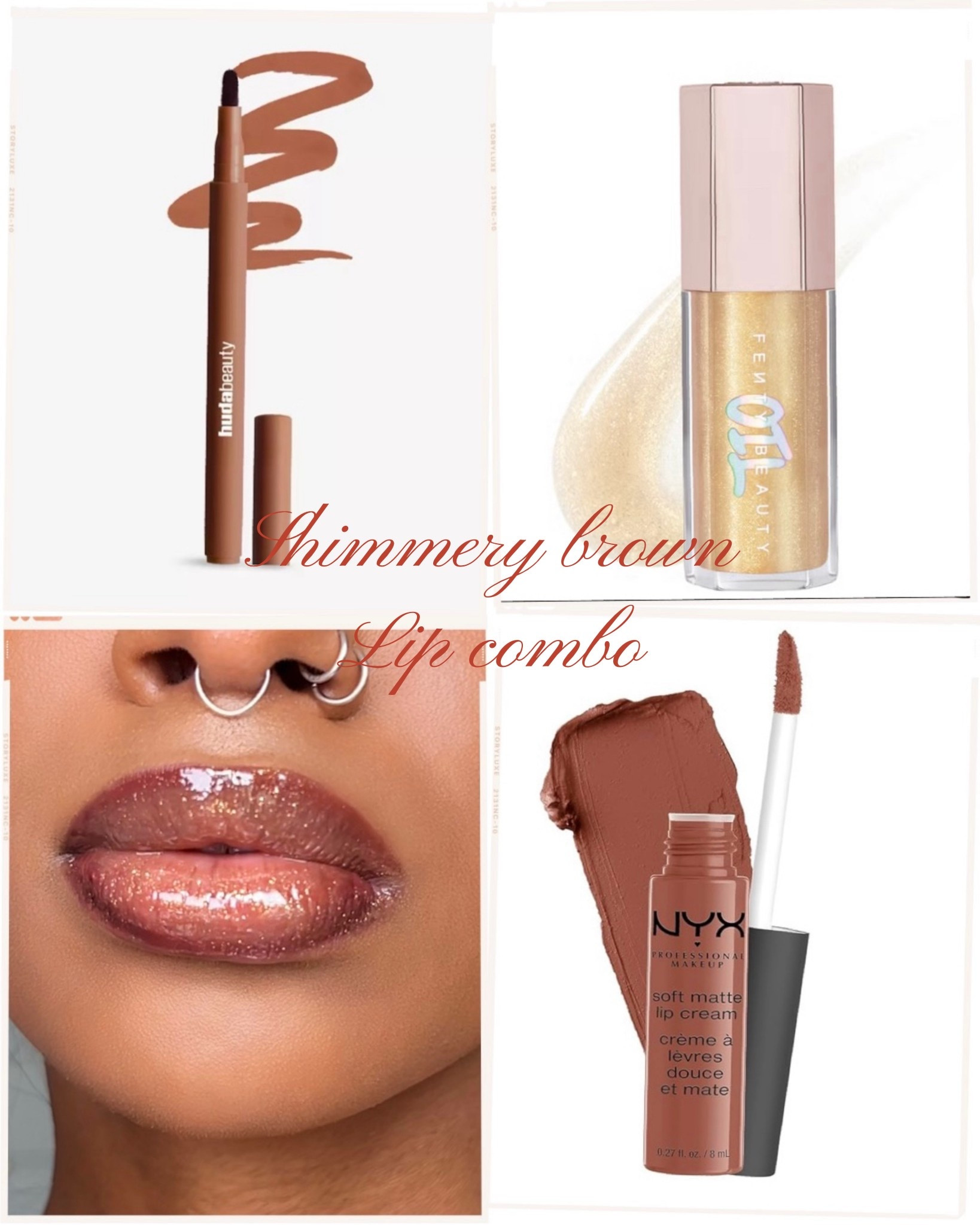 Shimmer lipgloss lip combo brown lip

#LTKbeauty #LTKsale #LTKeurope