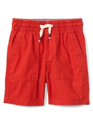 Toddler 4" Pull-On Poplin Shorts | Gap US