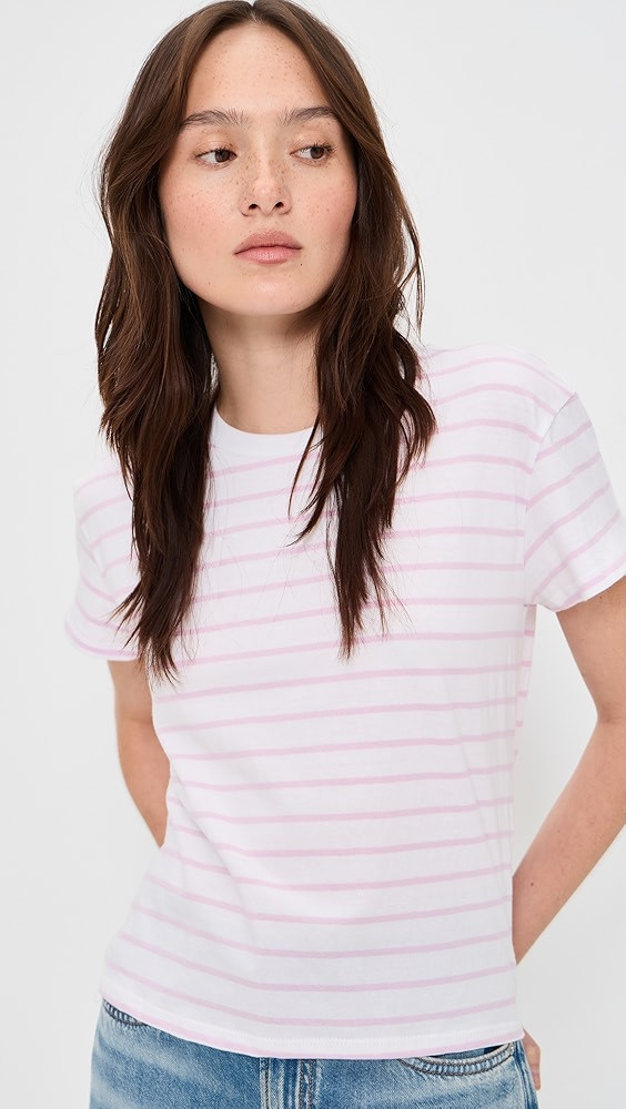 Everett Stripe Boxy Crew Neck Tee | Shopbop