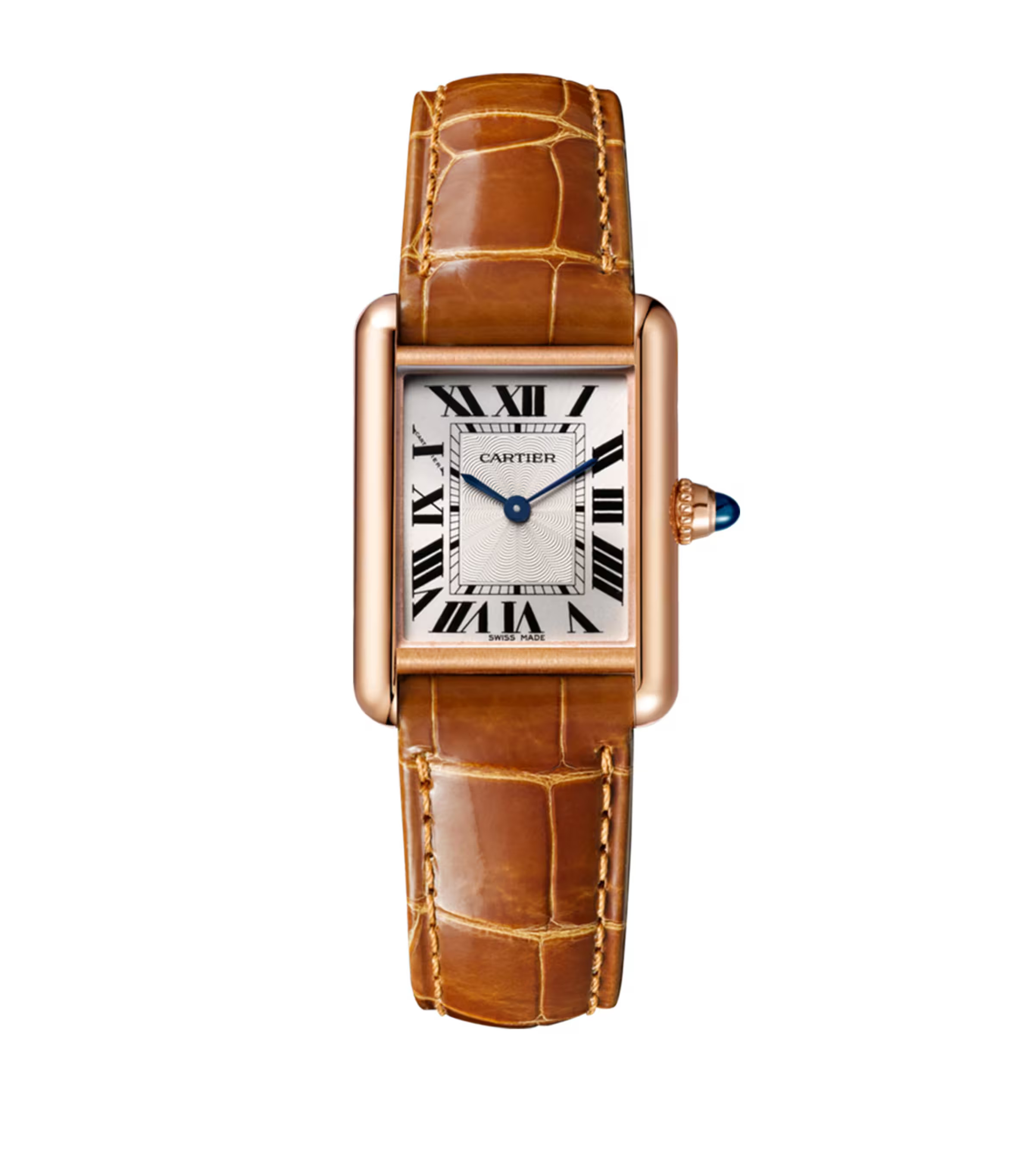 Small Pink Gold Tank Louis Cartier Watch | Harrods