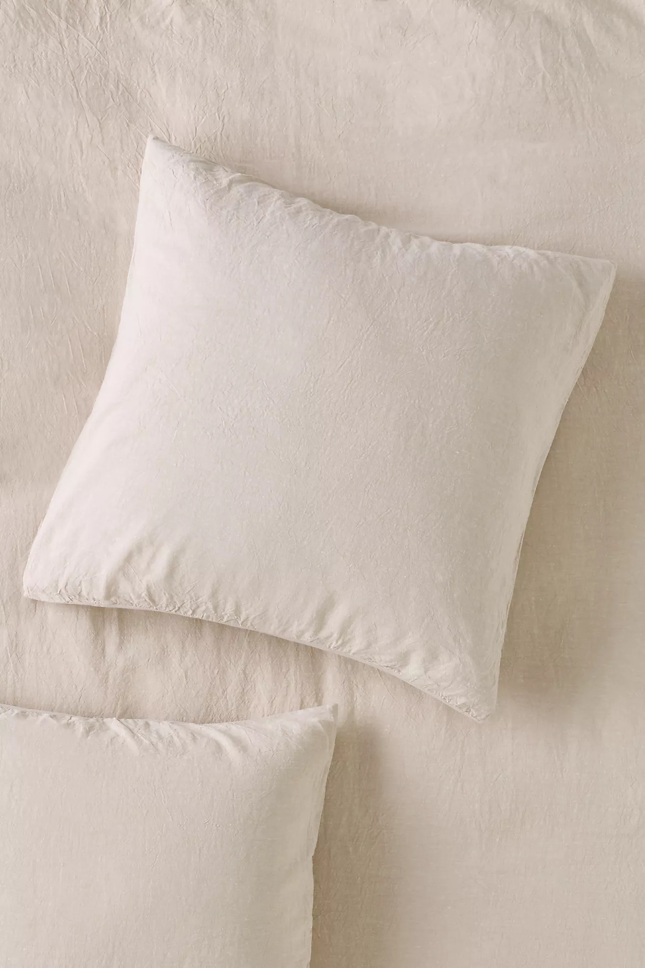 Linen Cotton Yarn Dyed Euro Sham | Anthropologie (US)