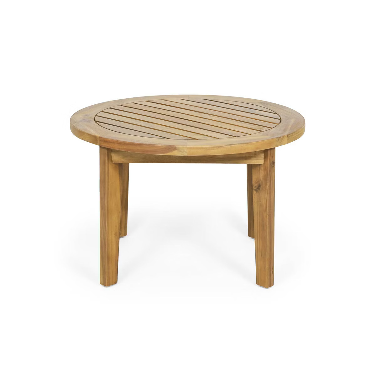 Christopher Knight Home Solano Outdoor Circular Acacia Wood Coffee Table Teak | Target