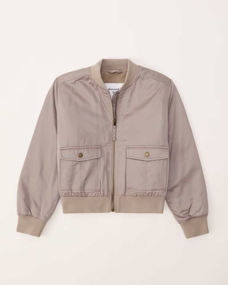 satin bomber jacket | Abercrombie & Fitch (US)