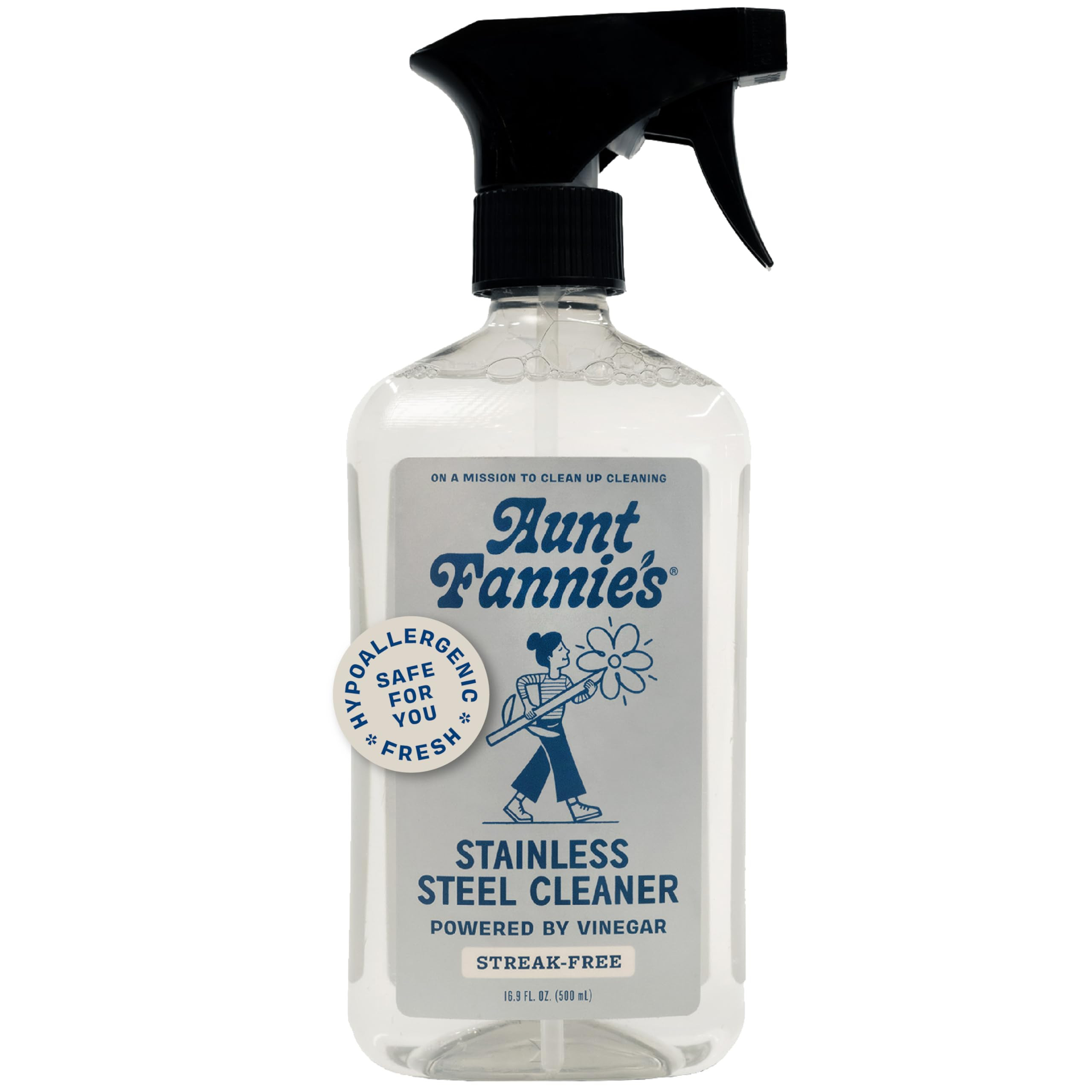 Aunt Fannie's Stainless Steel Spray Cleaner, Powered by Vinegar, Fingerprint and Residue Remover ... | Amazon (US)