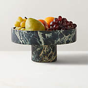 Orcino Green Marble Fruit Bowl + Reviews | CB2 | CB2