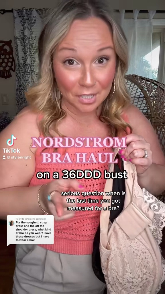 Nordstrom bra haul 
Wearing a 36DDD in every one! 
Wearing size large in tank 

#LTKcurves #LTKstyletip #LTKunder100