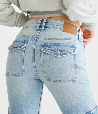 Flare Mid-Rise Cargo Jean | Aeropostale