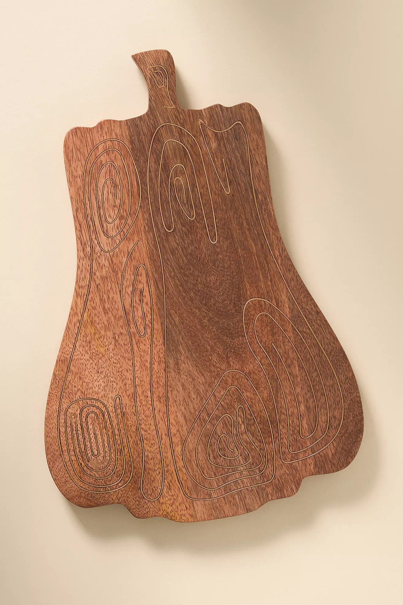 Wood Inlay Gourd Cheeseboard | Anthropologie (US)