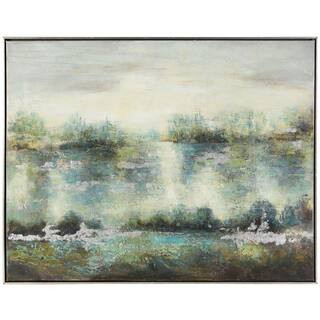 Kiva Modern Hazy Afternoon Framed Oil Painting Wall Art (51 in. W x 41 in. H) | The Home Depot