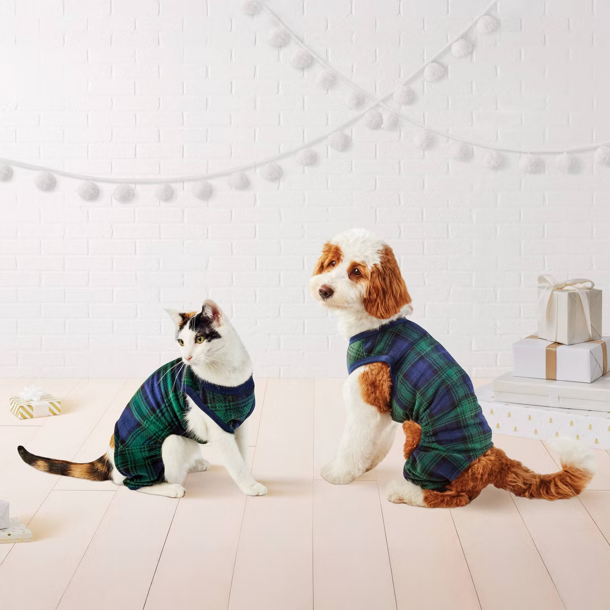 Brushed Fleece Plaid Pet Pajamas - Wondershop™ | Target