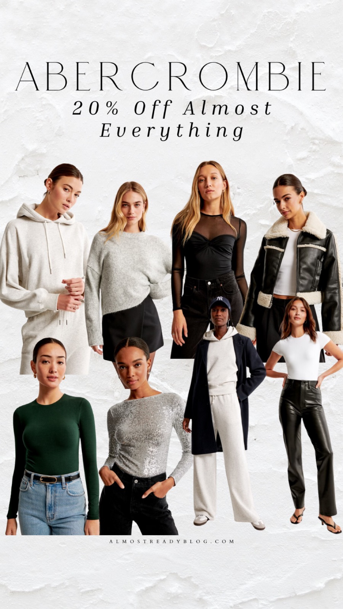 Abercrombie 20% off almost everything, shearling jacket, puffer jacket, sequin top, sequin skirt, longewear 

#LTKsalealert #LTKfindsunder50 #LTKfindsunder100