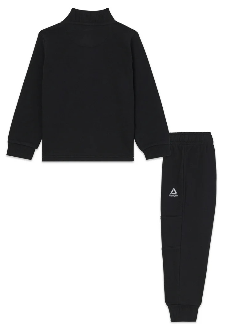 Reebok Toddler Unisex Half Zip Pullover and Jogger Set, 2 Piece, Sizes 12M-5T | Walmart (US)