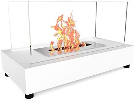 Moda Flame Vigo Table Top Ethanol Fireplace White | Amazon (US)
