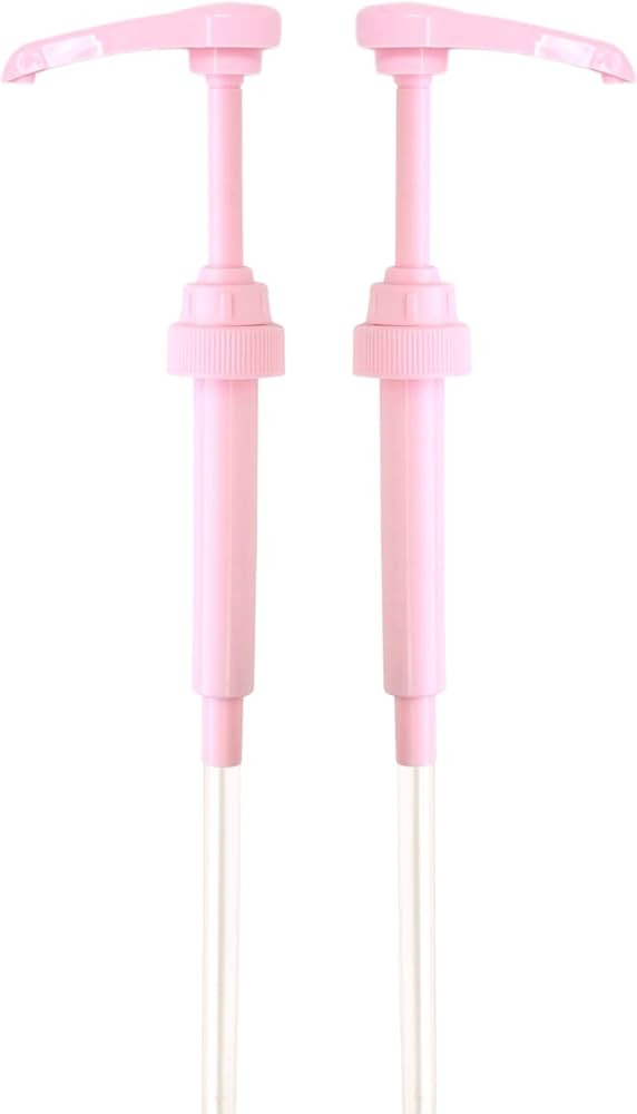 Pink Coffee Syrup Pump for 750 ml Bottles (Pack of 2) Fits Jordans Skinny, Torani, DaVinci, Upour... | Amazon (US)