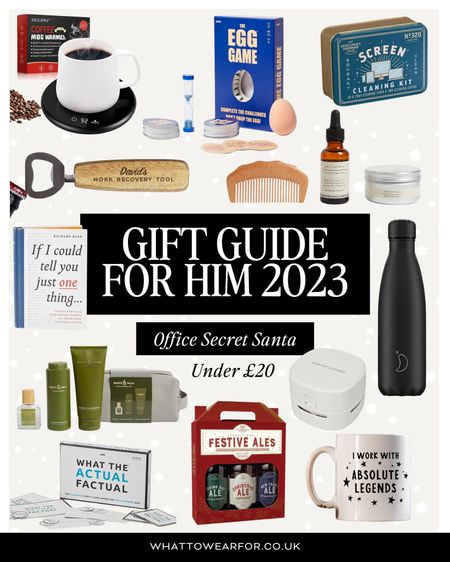 Gift Guide for Him 2023: Office Secret Santa 🎄

Under £20, stocking fillers 

#LTKSeasonal #LTKHoliday #LTKGiftGuide