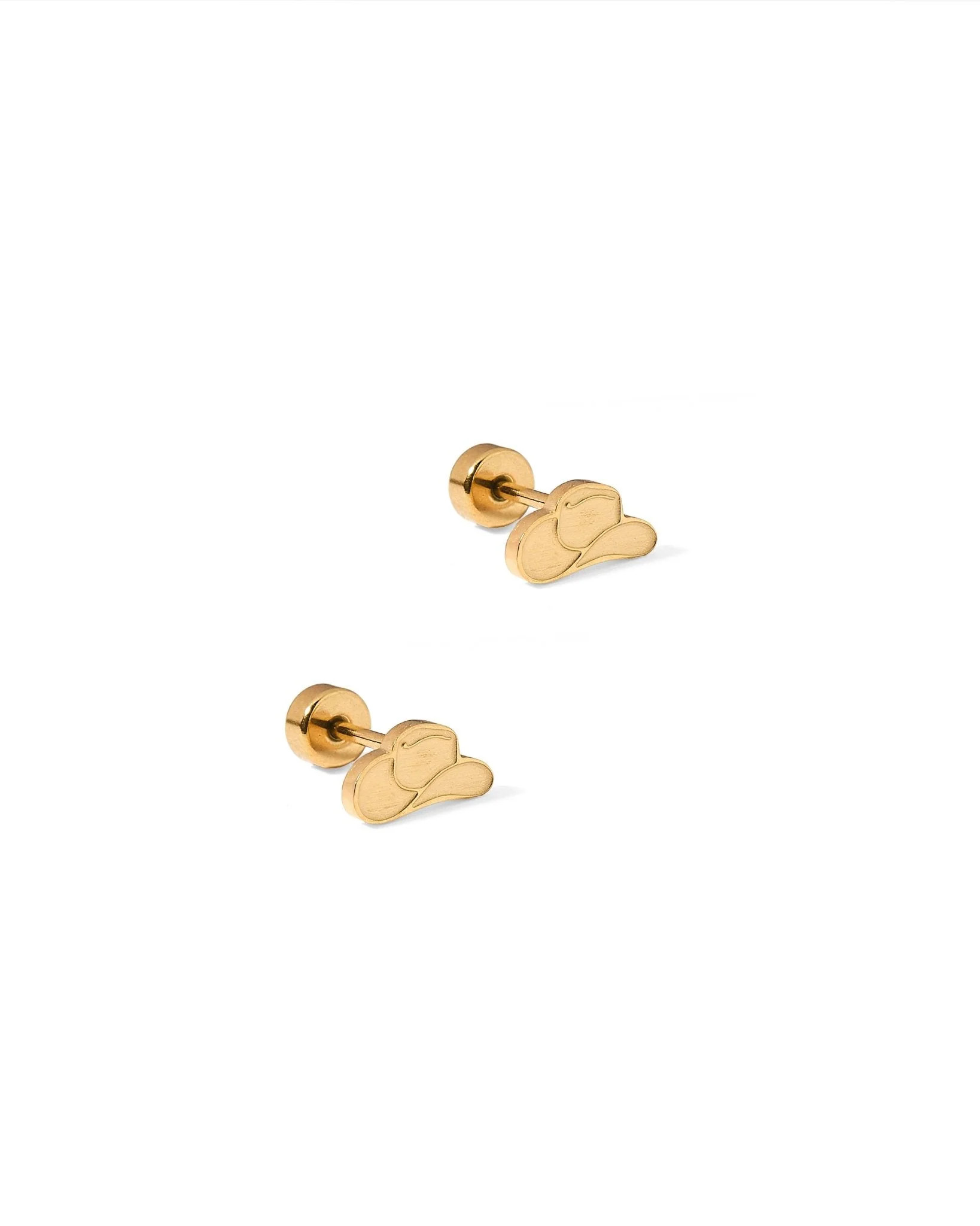 Screwback Stud Earrings - Cowgirl Hat | LINNY CO LLC