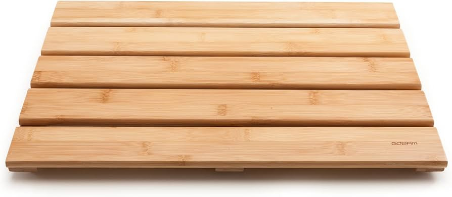 GOBAM Natural Bamboo Bath Mat - Non-Slip Shower & Bathtub Mat, Easy Clean Indoor & Outdoor Floor ... | Amazon (US)
