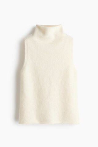 H & M - Knit Mock Turtleneck Top - Cream | H&M (US + CA)