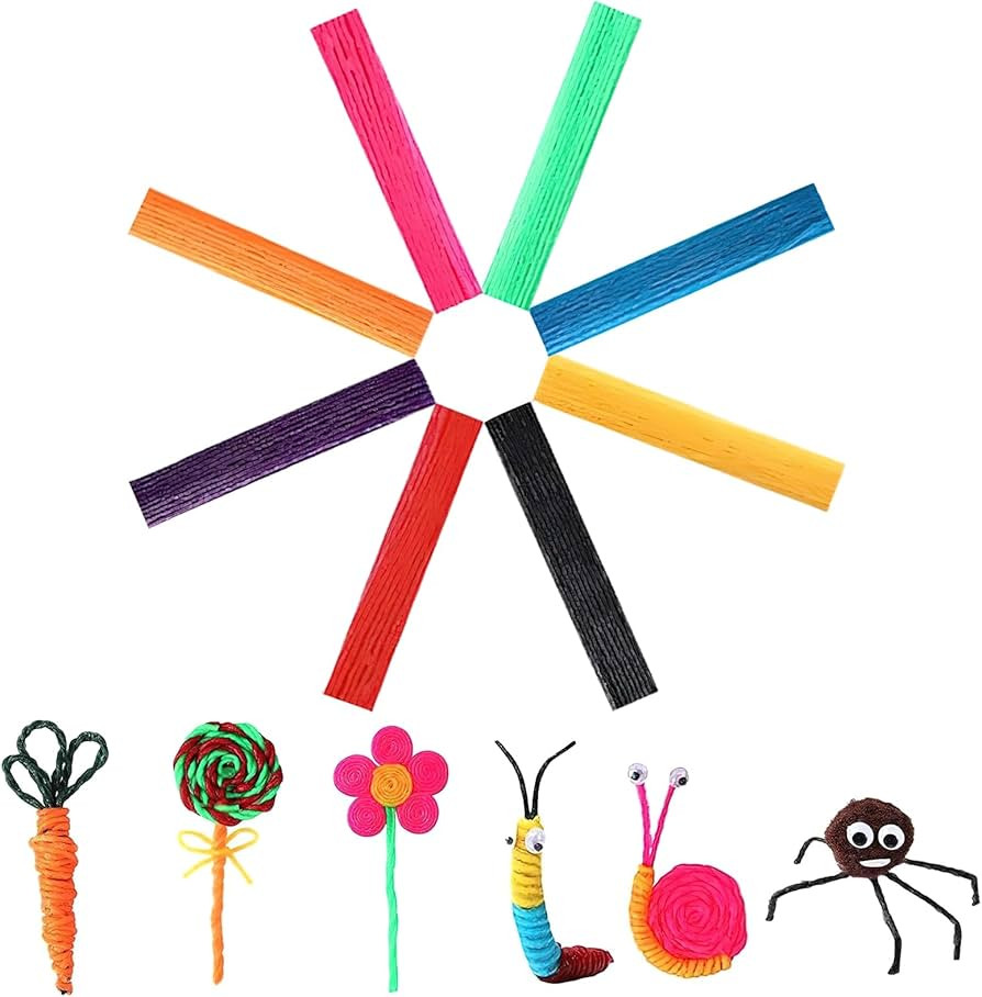 UPINS Wax Sticks, 320 PCS Wax Craft Sticks Bendable Sticky Yarn Molding Sculpting Sticks in 8 Col... | Amazon (US)