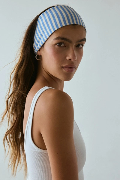 Evie Striped Headwrap Wide Headband | Urban Outfitters (US and RoW)