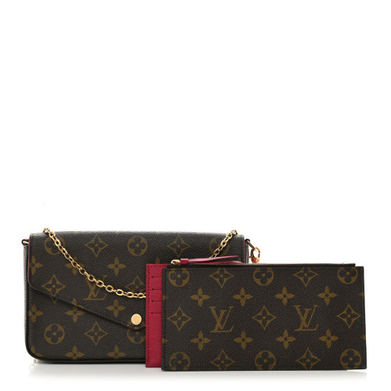 Monogram Pochette Felicie Chain Wallet Fuchsia | FASHIONPHILE (US)