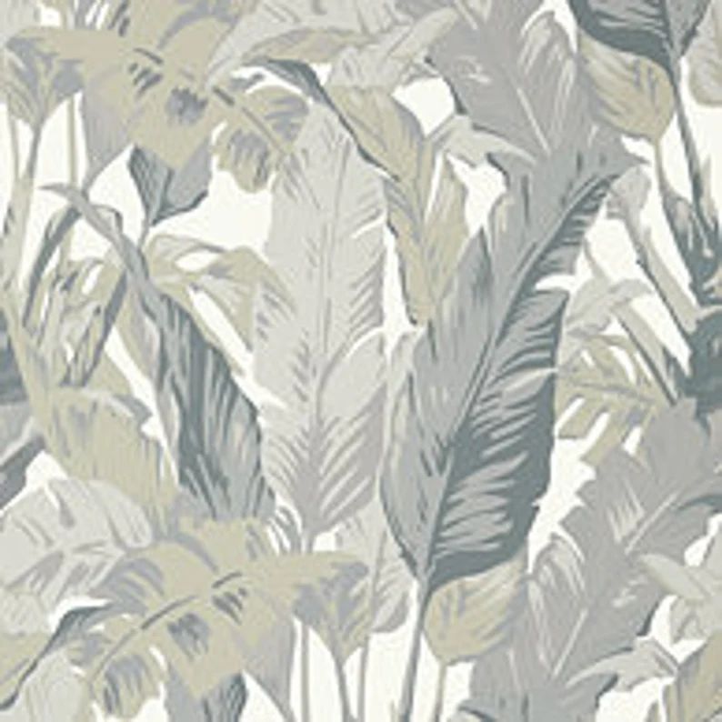 Designer Thibaut Travelers Palm Wallpaper (Packaged in double rolls) (other colors available) | Etsy (US)