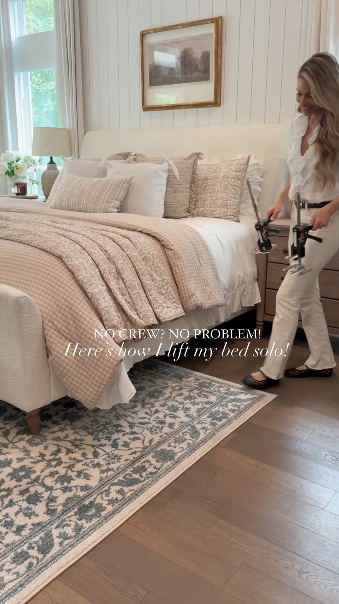 New rug and lighter bedding layers for a fresh new look! 

#LTKHome #LTKSeasonal #LTKFamily