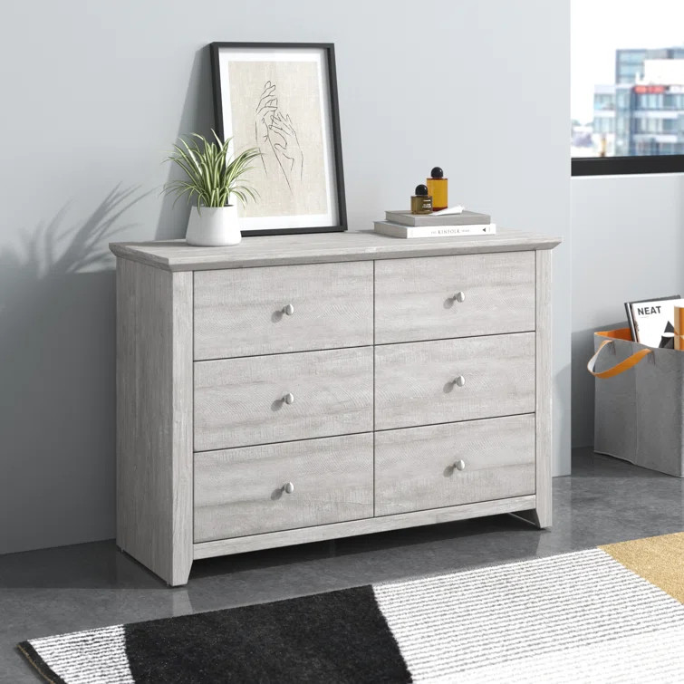 Tevrat 6 Drawers Double Dresser | Wayfair North America