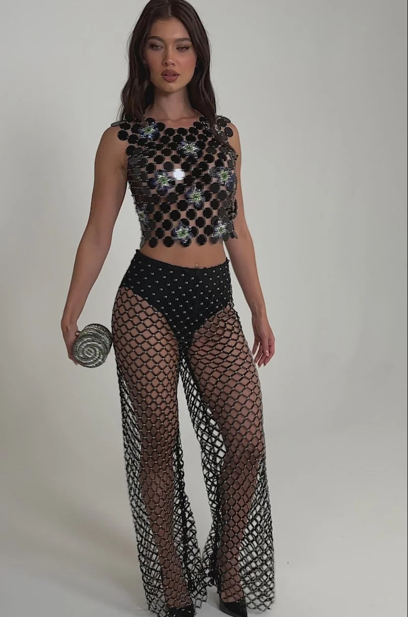 KARISSA SEQUIN CHAIN TOP | AKIRA
