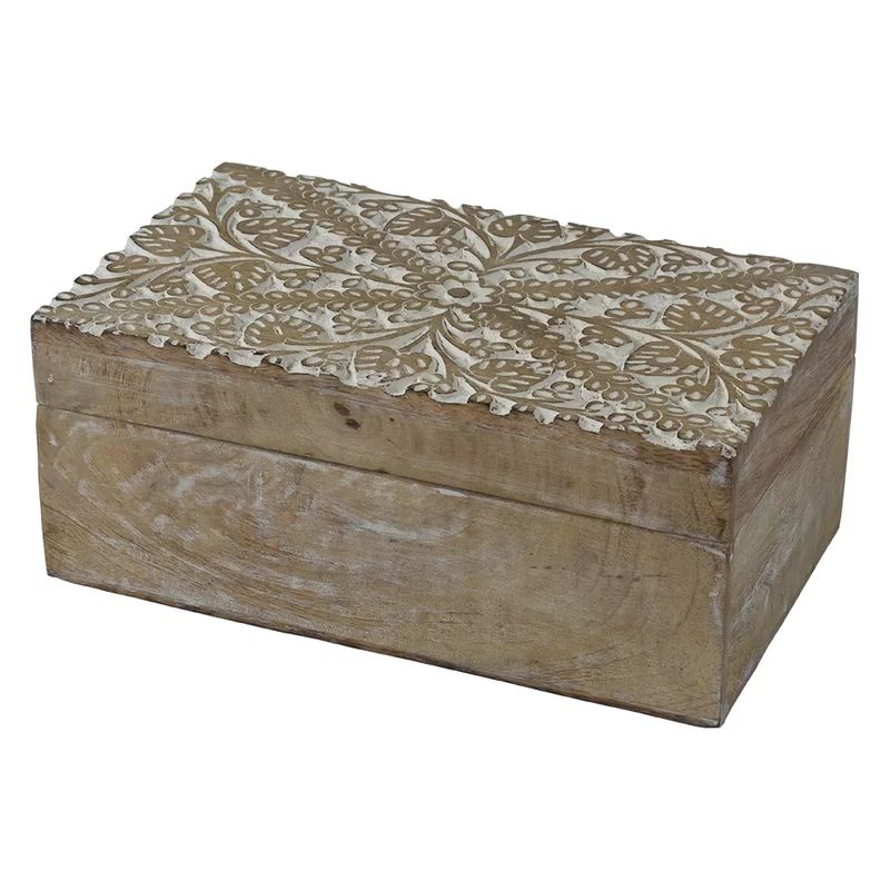 Jewelry Wood Carved 3 Piece Jewelry Box Set | Wayfair North America