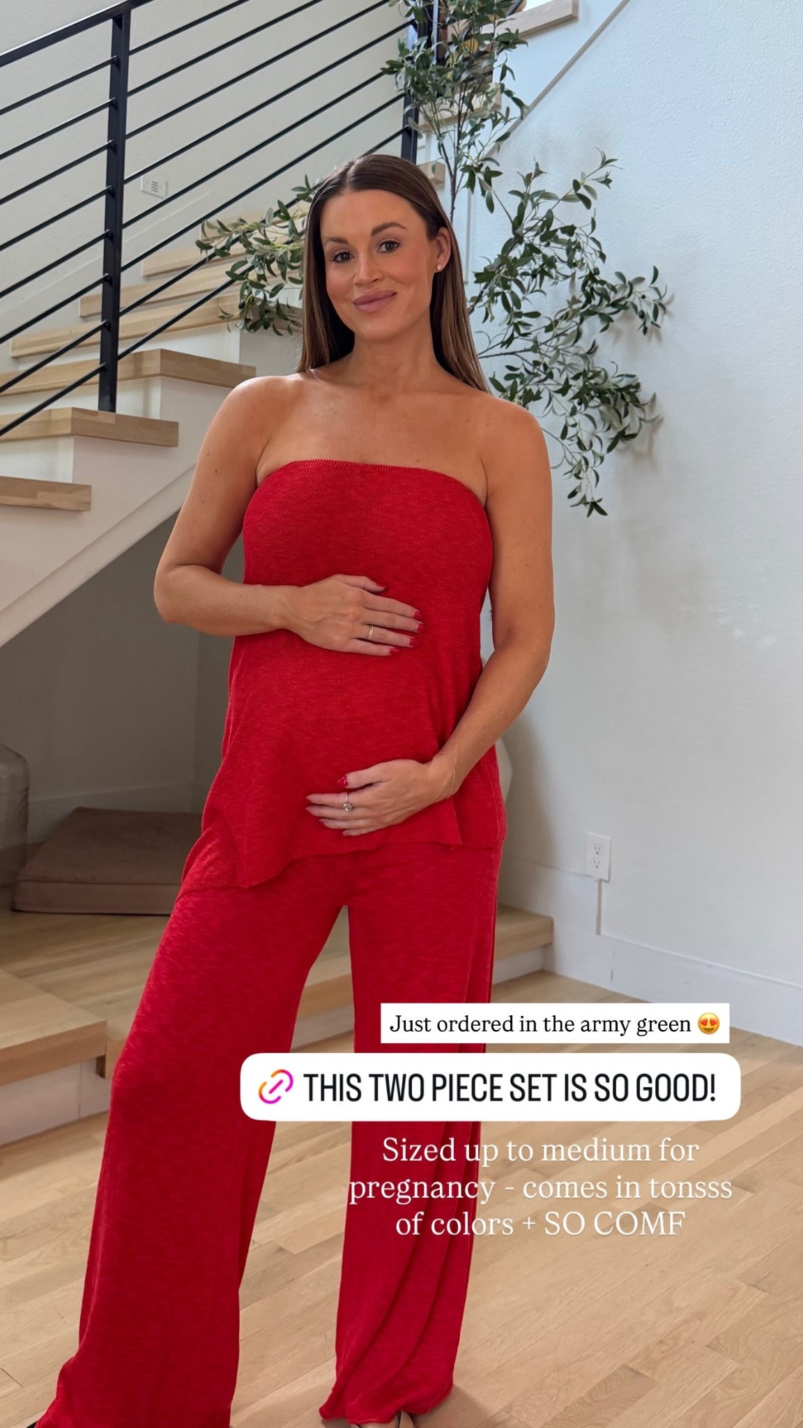 Just ordered this two piece set in the army green 😍 sized up to medium for pregnancy — comes jn tonssss of colors + SO COMFY!

#LTKootd #LTKSeasonal #LTKBump