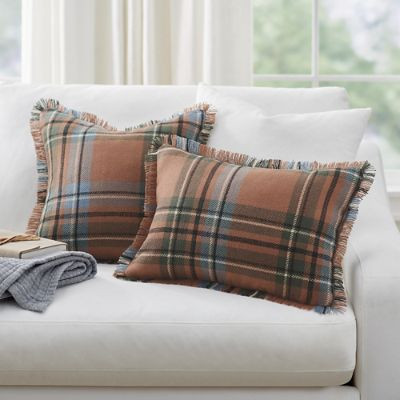 Farmhouse Fall Plaid Pillows | Grandin Road | Grandin Road