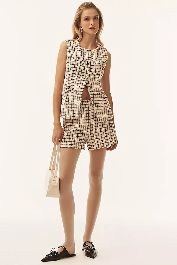 Endless Rose Bouclé Tweed Vest | Anthropologie (US)