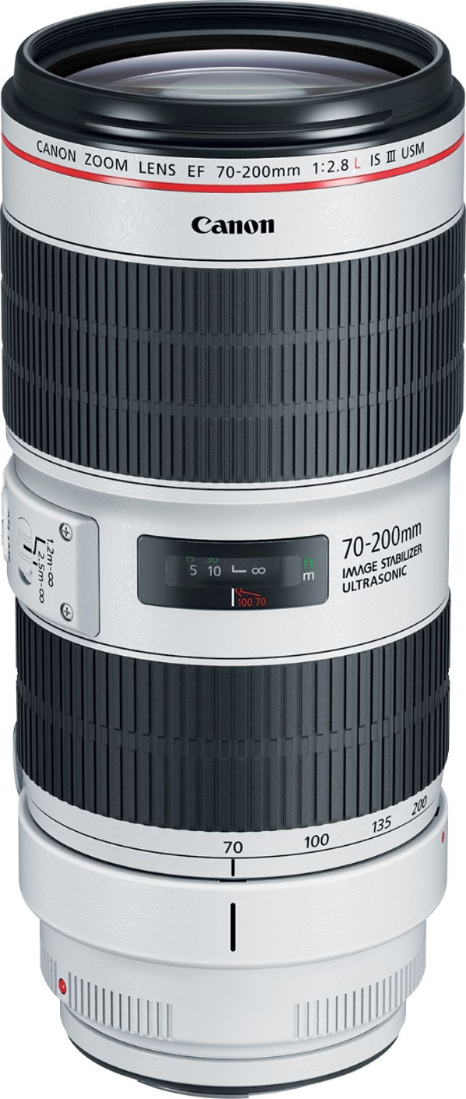 Canon - EF70-200mm F2.8L IS III USM Optical Telephoto Zoom Lens for EOS DSLR Cameras - White | Best Buy U.S.
