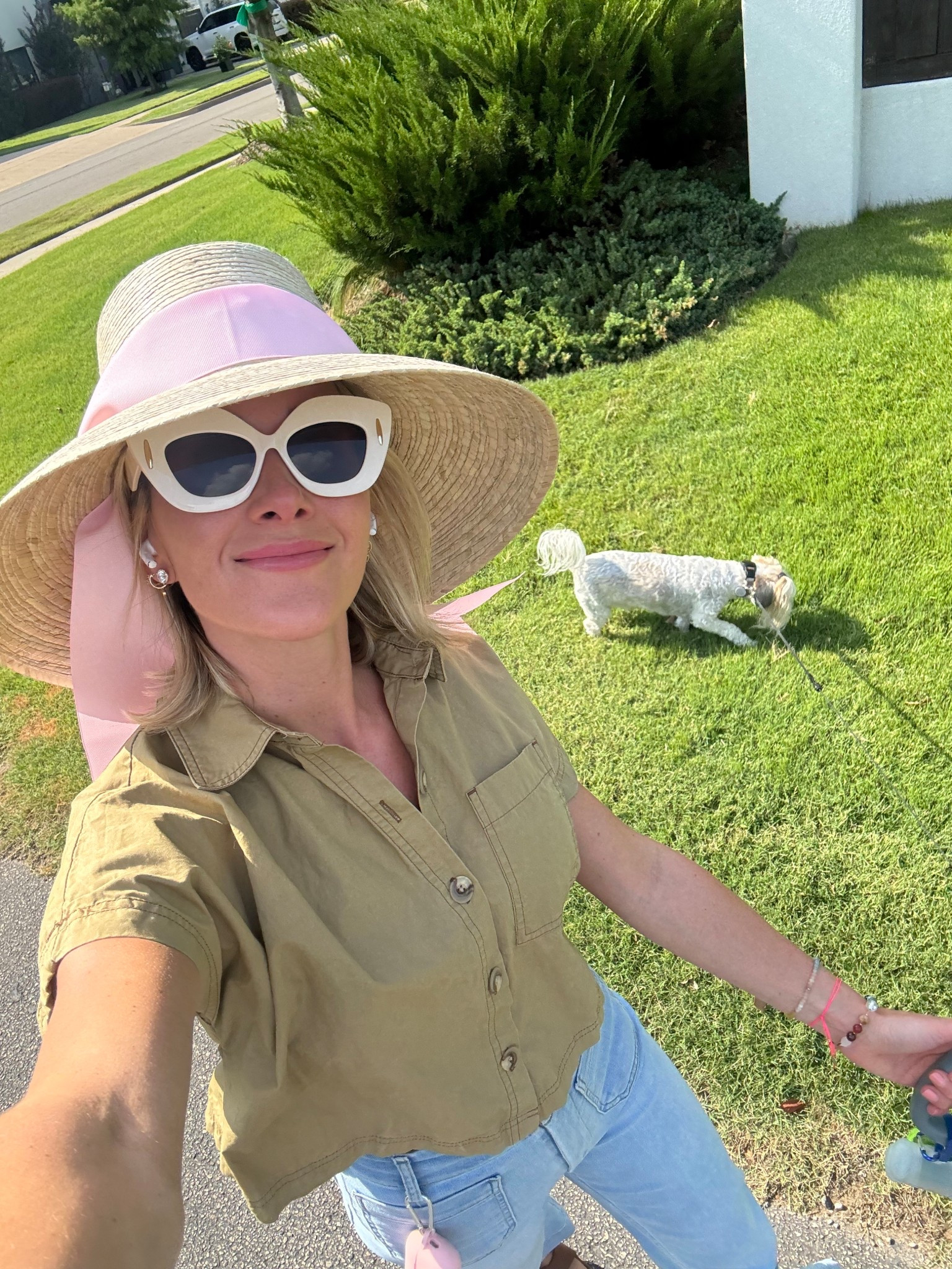 Wore my new favorite sun hat that made Harvey’s poop walk just a little more fabulous 🤣. 

This hat is a classic staple and needs to be in every single closet!! 

#LTKStyleTip #LTKSwim #LTKTravel