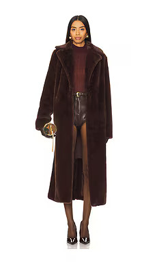 Show Me Your Mumu Miss Tiffy Faux Fur Jacket in Brown Faux Fur from Revolve.com | Revolve Clothing (Global)