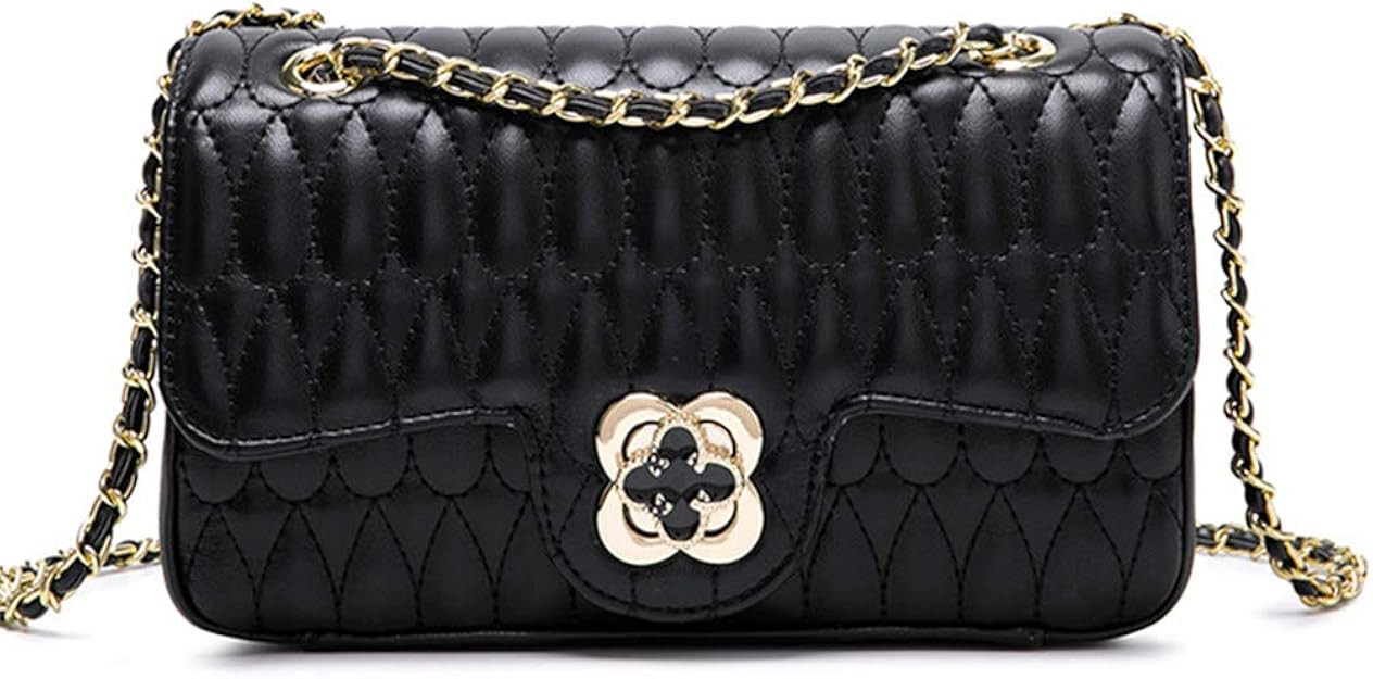 YXBQueen Quilted Leather Handbag Designer Crossbody Bags Women Purses and Handbags | Amazon (US)