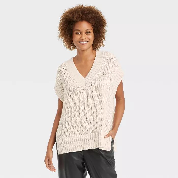 Women's V-Neck Sweater Vest - A New Day™ | Target