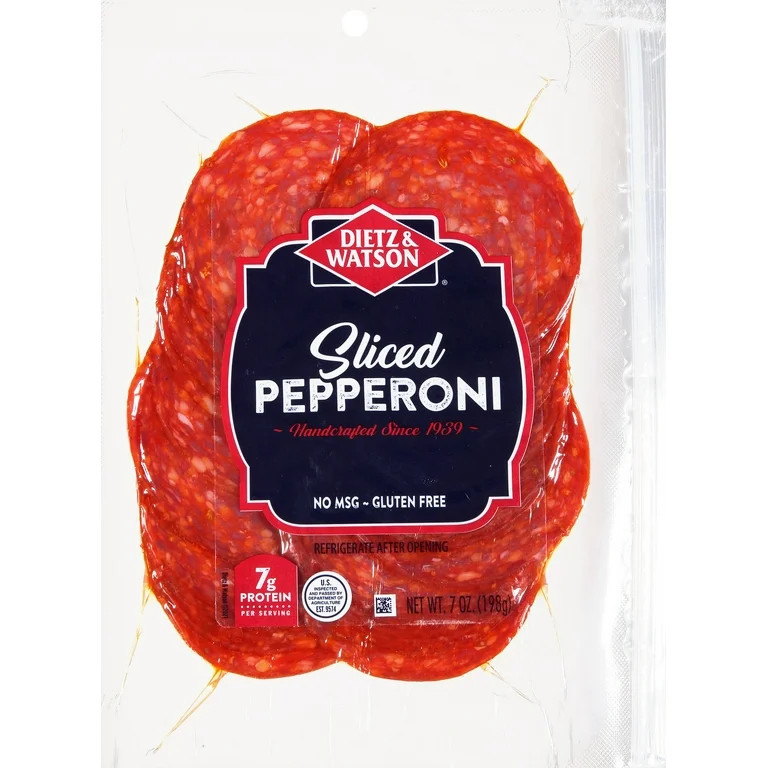 Dietz & Watson Sliced Pepperoni, 7 oz Plastic Resealable Package | Walmart (US)