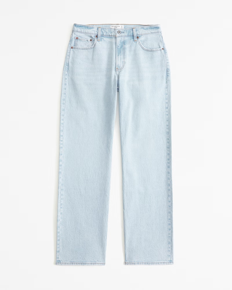 Women's Curve Love Low Rise Baggy Jean | Women's Bottoms | Abercrombie.com | Abercrombie & Fitch (US)