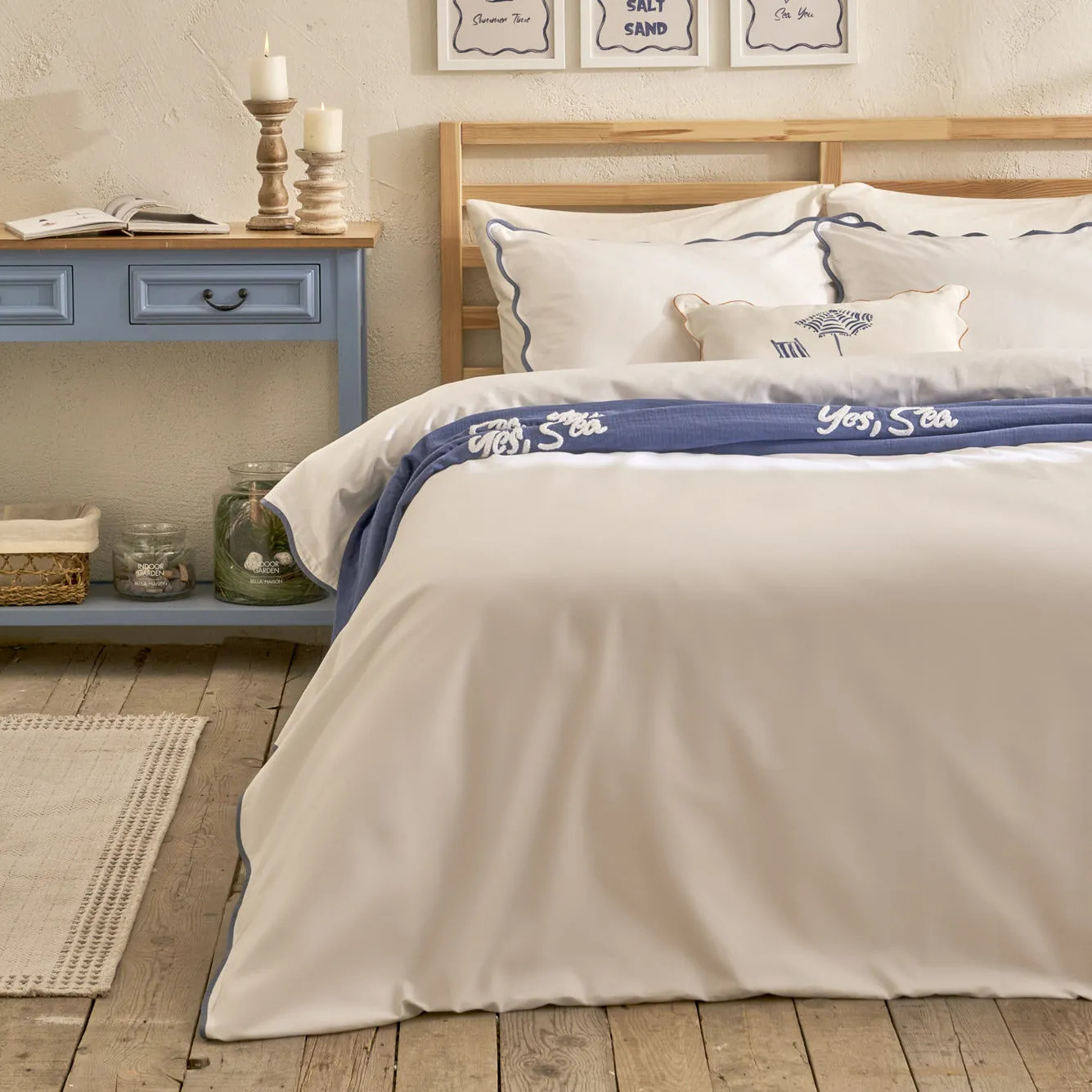 Scallop Cotton Sateen Duvet Set - Default Title - Bella Maison | Bella Maison USA