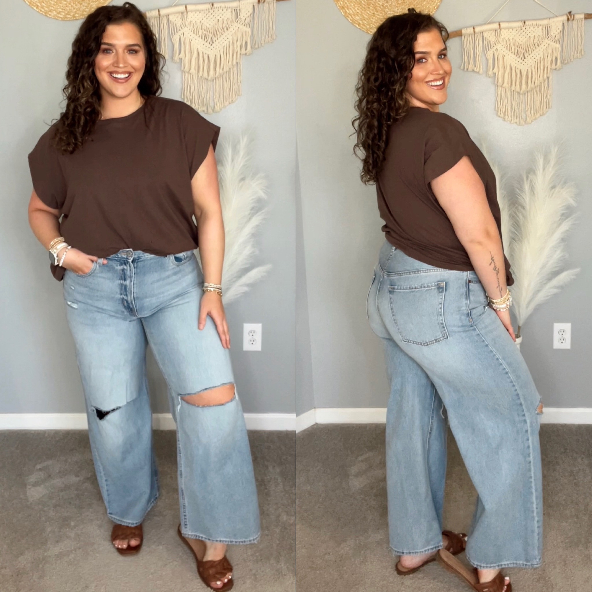 Midsize Old Navy affordable denim jean try on 👖🤍✨
Top: XL 
Jeans: 14
#midsizeoutfits #ootd #casualoutfits #jeans #denim #everydaystyle #widelegjean #curvydenim #fallfashion #closetbasics

#LTKSeasonal #LTKstyletip #LTKcurves