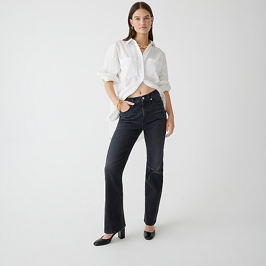 High-rise slim demi-boot jean in Charcoal wash | J. Crew US