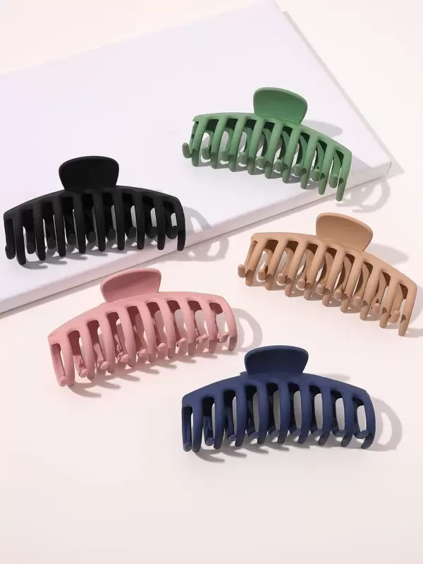 5pcs Simple Plain Hair Claw
   
      SKU: swhairac18201231808
          (1000+ Reviews)    $5.00... | SHEIN